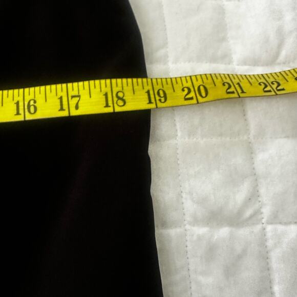 ANN TAYLOR LOFT Womens Dress SMALL Black Mini Flutter Sleeve Shift Minimalist - Picture 8 of 10